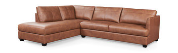 Bailey Leather Sectional - Left Chaise