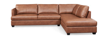 Bailey Leather Sectional - Right Chaise