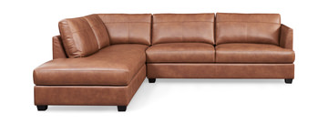 Bailey Leather Sectional - Left Chaise