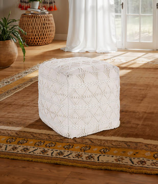 Leah Square Pouf
