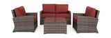 Metro 4 Piece Loveseat Set  thumbnail 1