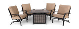 Weston II 5 Piece Fire Table Chat Set  thumbnail 2
