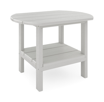 St. Simons 25″ Oval Side Table-Heron Grey