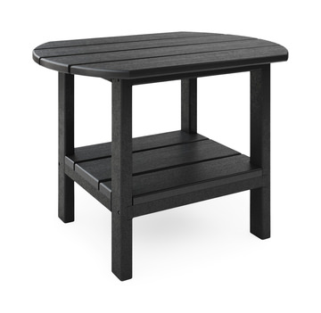 St. Simons 25″ Oval Side Table-Black