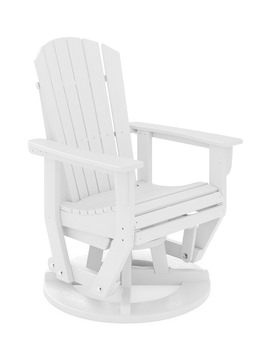 St. Simons Swivel Glider Chair - Destin White