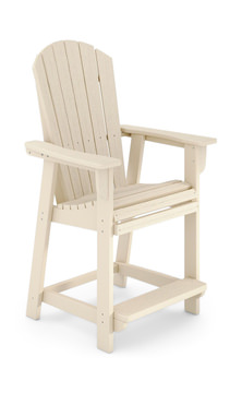 St. Simons Fan Back Counter Chair - Tybee Sand