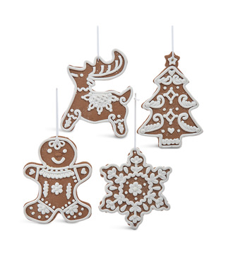Assorted Gingerbread Cookie Ornaments