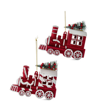 Assorted Locomotive Train Ornaments