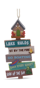 Lakehouse With Signs
