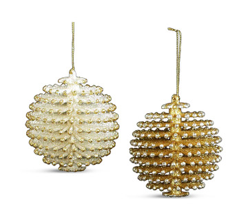 Assorted Pinecone Ball Ornament