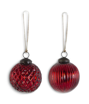 Assorted Mercury Glass Ornaments