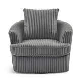 Amberly Swivel Chair - Charcoal thumbnail 2