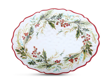 Christmas Gathering Oval Platter