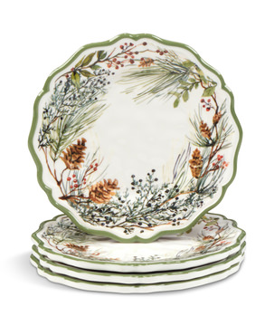 Winter Forest Canapé Plate Set