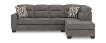 Falen Sectional with Right Chaise - Graphite