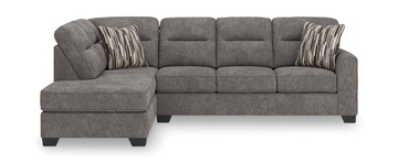 Falen Sectional with Left Chaise - Graphite