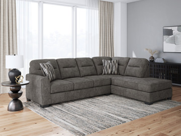 Falen Sectional with Right Chaise - Graphite