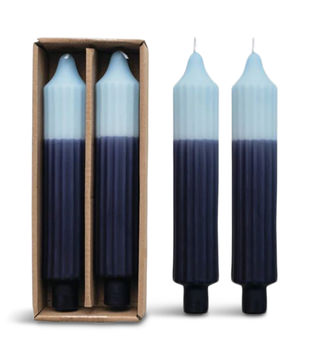 Two-Tone Taper Candle Set Of 2