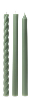 Assorted Taper Candle Set Of 3