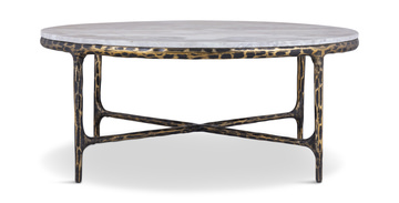 Beverly Round Coffee Table - Brown