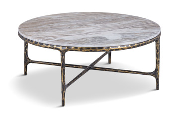 Beverly Round Coffee Table - Brown