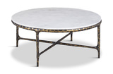 Beverly Round Coffee Table - White thumbnail 1