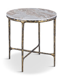 Beverly Round End Table - Brown thumbnail 1