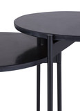Leeds Bunching Round End Tables - Black thumbnail 2
