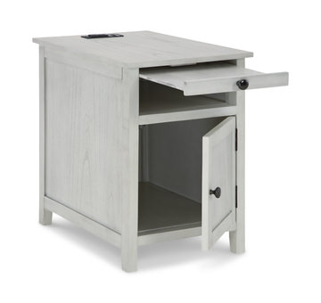 Townie Chairside Table - Antique White