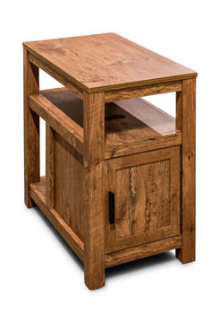 Flinn Chairside Table - Brown