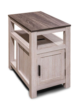 image Flinn Chairside Table - Two-Tone