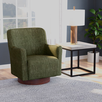 Gemmy Swivel Chair - Moss