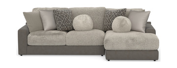 Kayla 2 Piece Modular Sectional - Umber