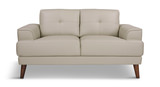 Alfie Leather Loveseat thumbnail 1