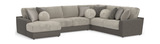 Kayla 4 Piece Modular Sectional - Umber thumbnail 1