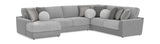 Kayla 4 Piece Modular Sectional - Platinum  thumbnail 1