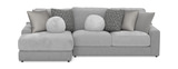 Kayla 2 Piece Modular Sectional - Platinum  thumbnail 1