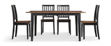 Oxbow Table And 4 Side Chairs thumbnail 1
