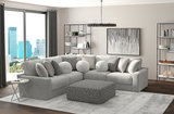 Kayla 3 Piece Modular Sectional - Platinum  thumbnail 3