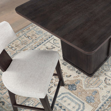 Chicago Storage Counter Table With 4 Stools