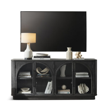 Freya Arches Black Media Console