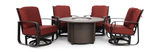 San Remo II Wheaton 5 Piece Fire Table Chat Set thumbnail 2