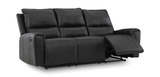 Yancy Leather Reclining Sofa thumbnail 4