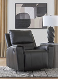 Yancy Leather Rocker Recliner thumbnail 5