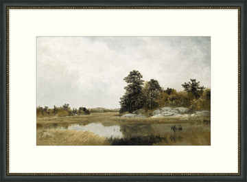image October Marsh Framed Art
