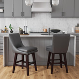 Turner Swivel Stool - Pewter thumbnail 4