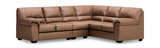 Zola 3 Piece Sectional with Left Loveseat - Caramel thumbnail 1