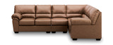 Zola 3 Piece Sectional with Left Loveseat - Caramel thumbnail 2
