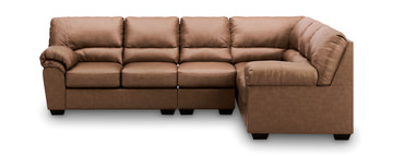 Zola 3 Piece Sectional with Left Loveseat - Caramel