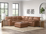 Zola 3 Piece Sectional with Right Loveseat - Caramel thumbnail 3